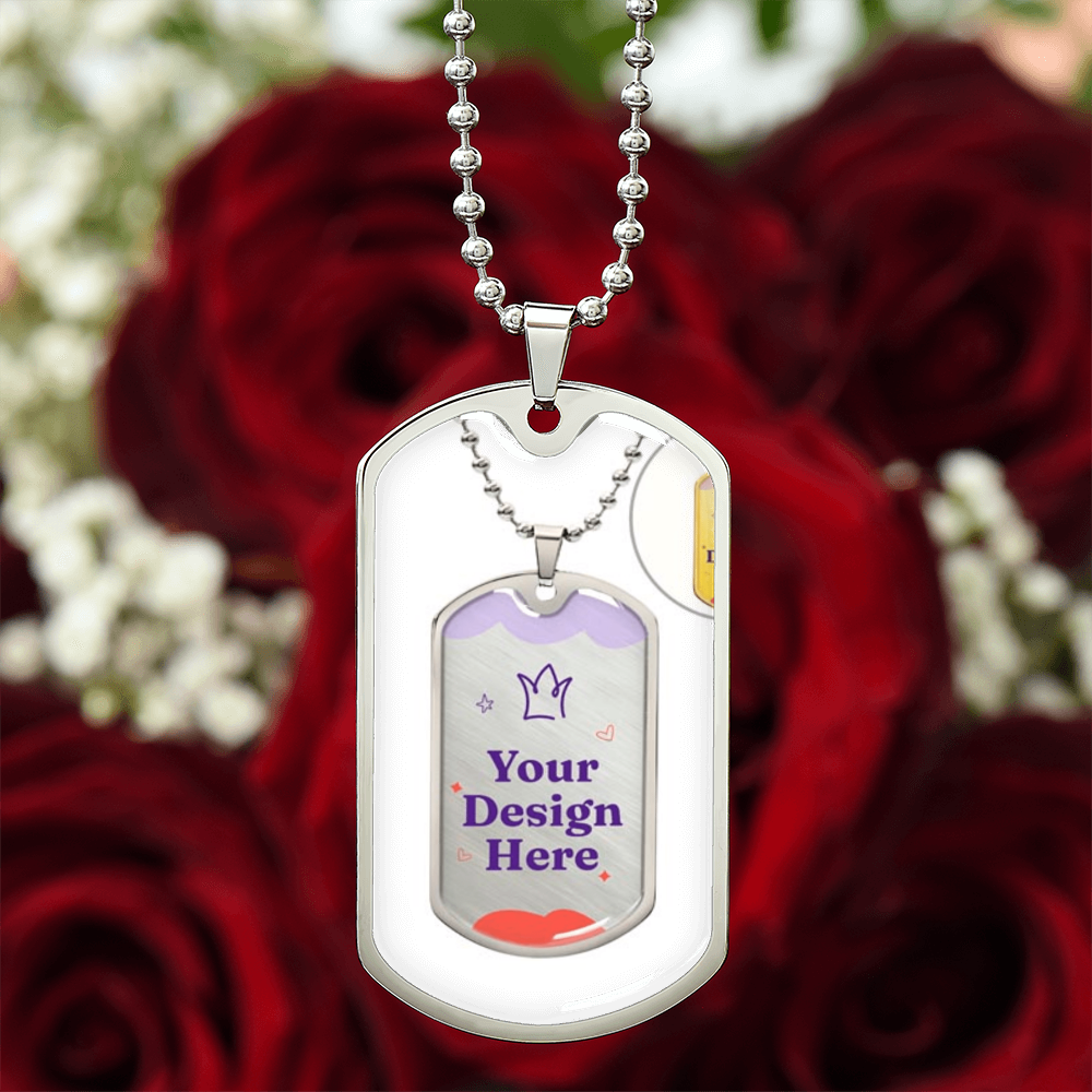 Luxury Graphic Dog Tag Necklace