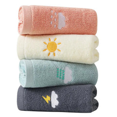 Kids Cotton Bath Towel 70x140cm with Embroidery Design