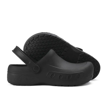 Large Hole Men's Waterproof Leisure Platform Slippers