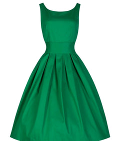 Vintage 50s Audrey Hepburn Style Flared Dress