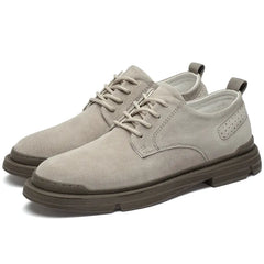 Men's Leather Casual Outdoor Shoes - Trendy Work Shoes