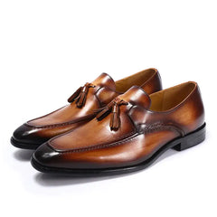 Men's Casual Business Leather Tassel Loafers