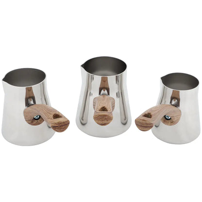 Serenk 4 Pieces Stainless Steel Coffee Pot Set with Stand