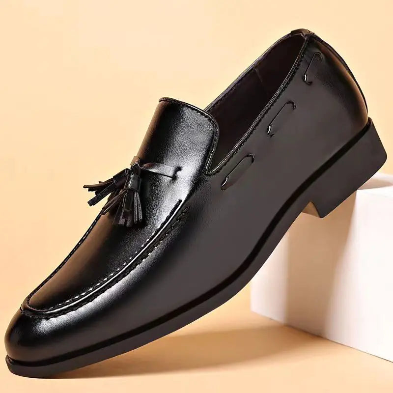 Men's Casual Business Leather Tassel Loafers