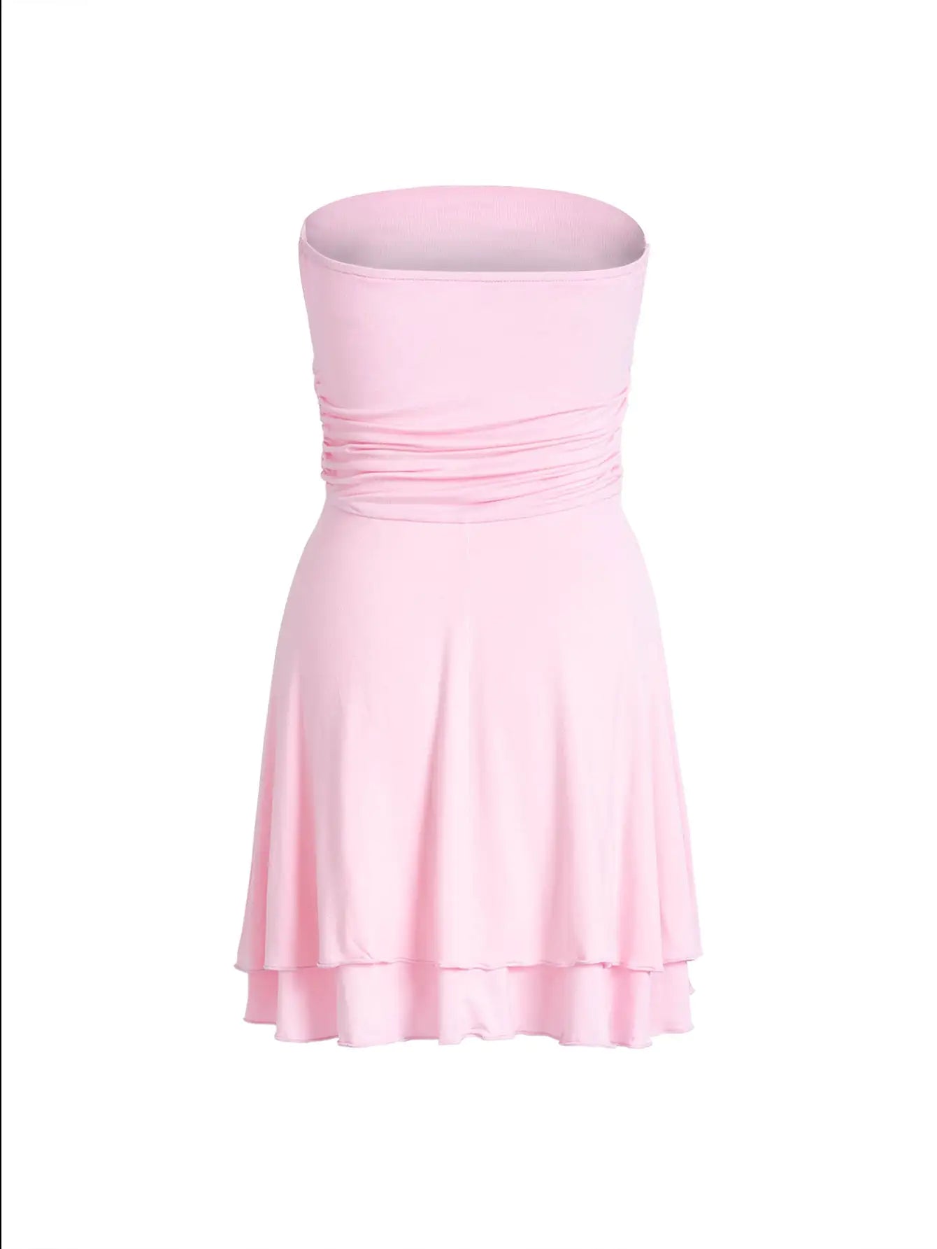 Y2K Tube-Top Short Summer Dress