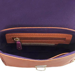 Chic Mini Leather Bag - Watermelon/Orange