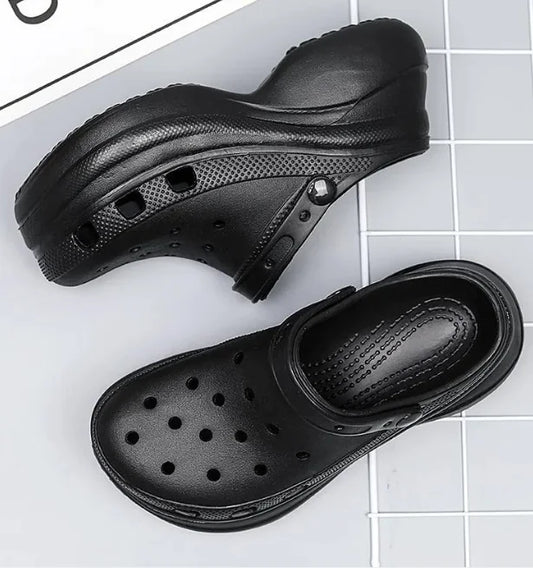 Plateau-Daddy-Schuhe – Retro-Strandlochschuhe