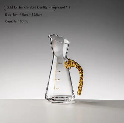 Gold Crystal Cup / Wine Decanter (One)