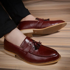 Men's Spring Dress Shoes - Stylish Pointed Oxford Shoes