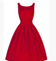 Vintage 50s Audrey Hepburn Style Flared Dress