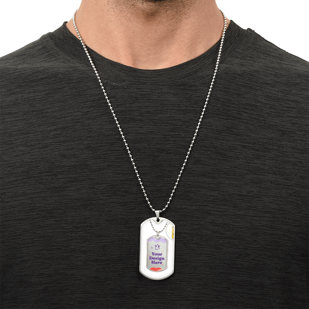 Luxury Graphic Dog Tag Necklace