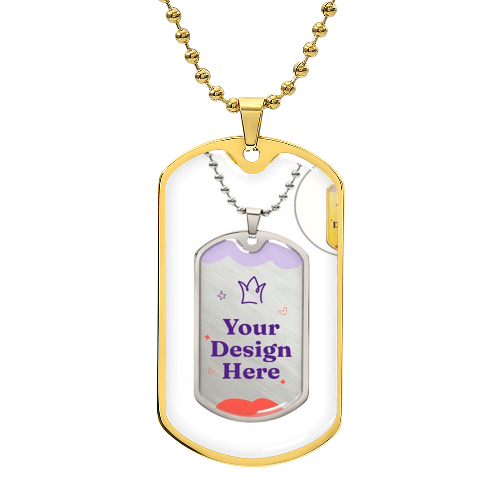 Luxury Graphic Dog Tag Necklace