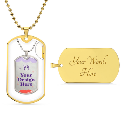 Luxury Graphic Dog Tag Necklace