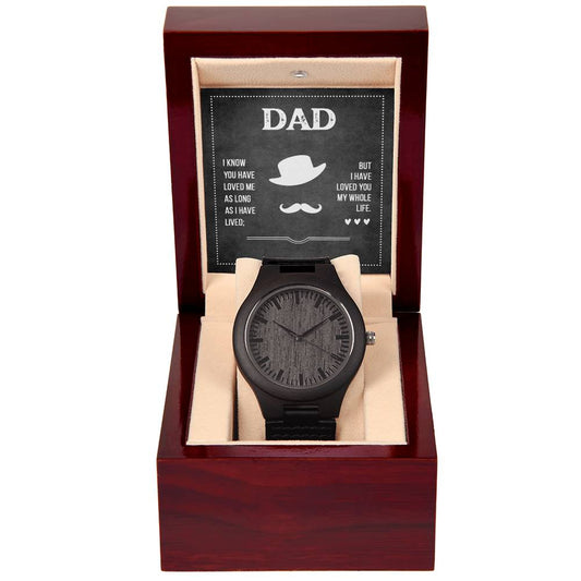 Amor de Papá - Reloj de Madera