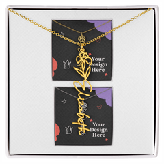 Flower Name Necklace