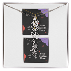 Flower Name Necklace