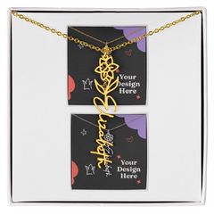 Flower Name Necklace