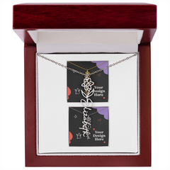 Flower Name Necklace