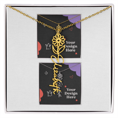 Flower Name Necklace