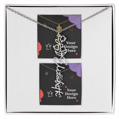 Flower Name Necklace