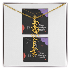 Flower Name Necklace