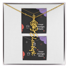Flower Name Necklace