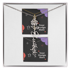 Flower Name Necklace