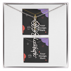 Flower Name Necklace