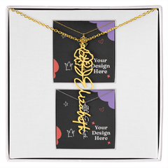 Flower Name Necklace