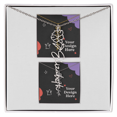 Flower Name Necklace