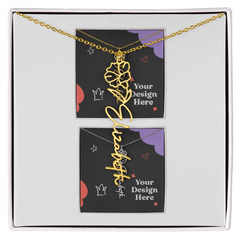 Flower Name Necklace