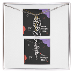 Flower Name Necklace