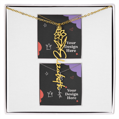 Flower Name Necklace