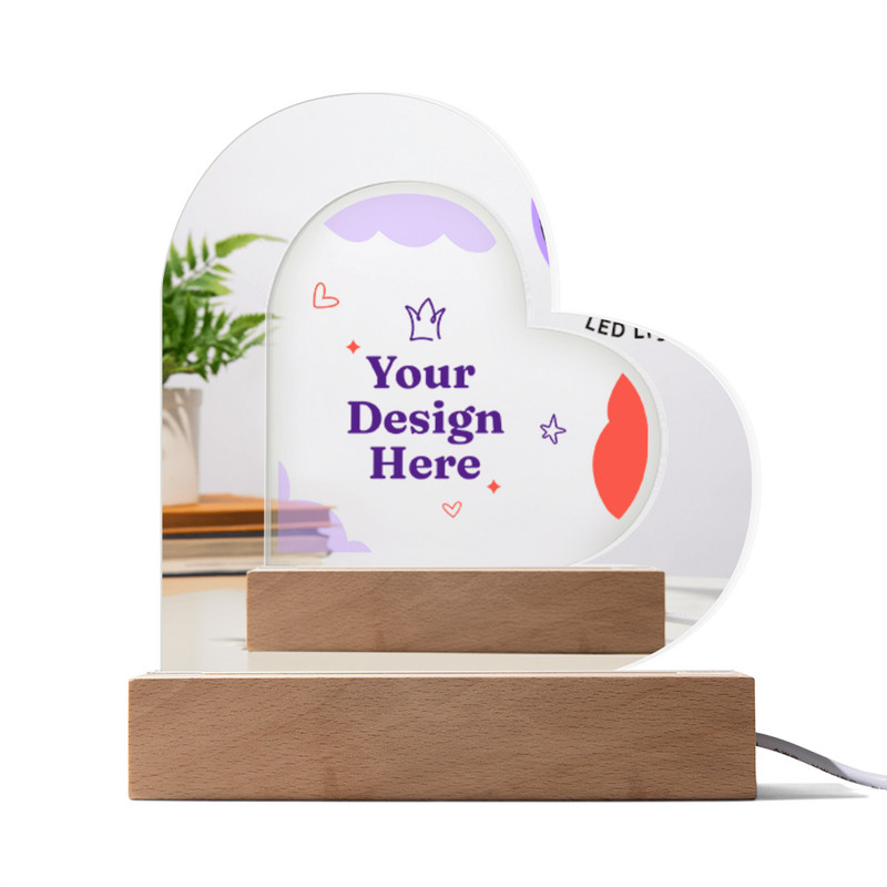 Acrylic Heart Plaque