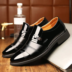 Men's Leather Shoes - Extra Size Height Increasing Shoes