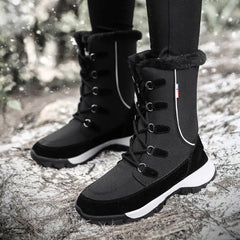 Winter Women's High-Top Snow Boots - Outdoor Style
