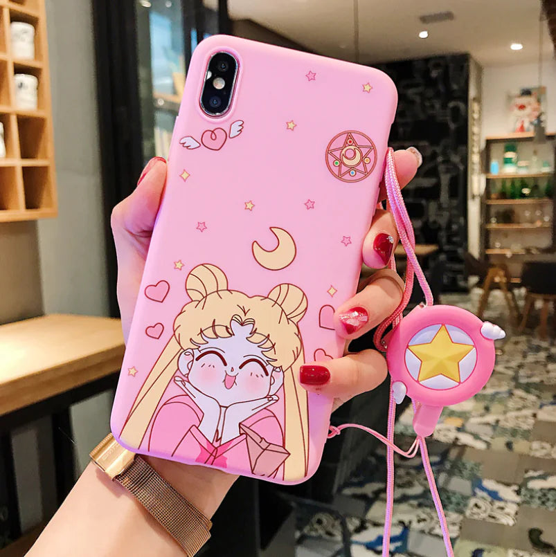 Cute Snoopy Phone Case with Stand and Protector