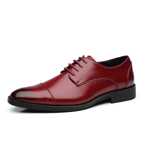 Formelle Herren-Lederschuhe - Elegante Oxford-Schnürschuhe