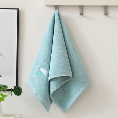 Kids Cotton Bath Towel 70x140cm with Embroidery Design