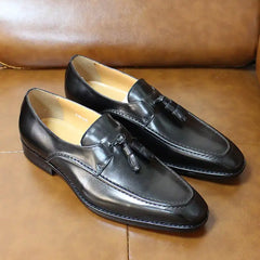 Men's Casual Business Leather Tassel Loafers