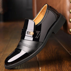 Men's Leather Shoes - Extra Size Height Increasing Shoes
