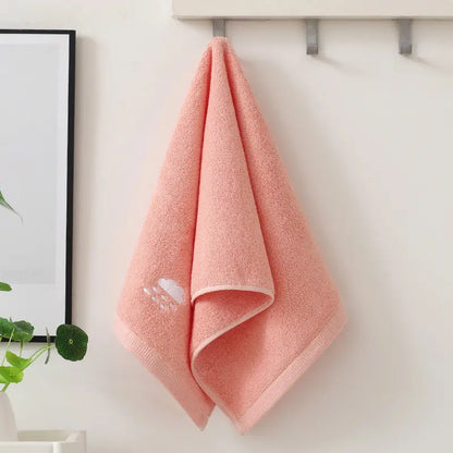 Kids Cotton Bath Towel 70x140cm with Embroidery Design